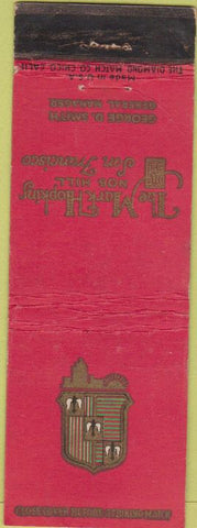Matchbook Cover - Mark Hopkins Hotel San Francisco CA