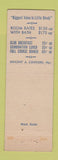 Matchbook Cover - Hotel Rialto Providence RI feature
