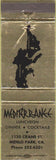 Matchbook Cover - Mediterranee Restaurant Menlo Park CA