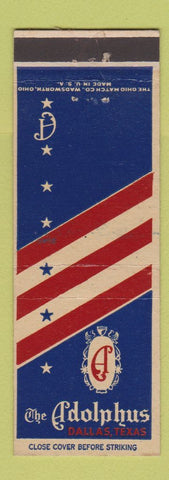 Matchbook Cover - Adolphus Hotel Dallas TX