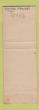 Matchbook Cover - Robert Driscoll Hotel Corpus Christi TX