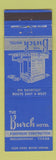 Matchbook Cover - Burch Hotel Breckenridge TX