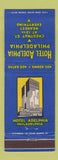 Matchbook Cover - Hotel Adelphia Philadelphia PA
