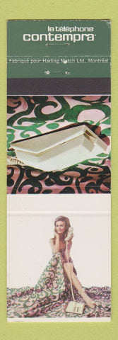 Matchbook Cover - Le Telephone Contempra girlie QC Bell