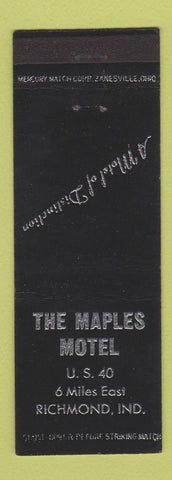 Matchbook Cover - Maples Motel Richmond IN