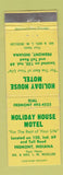 Matchbook Cover - Holiday House Motel Fremont IN