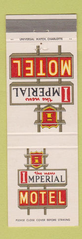 Matchbook Cover - Imperial Motel Charlotte NC