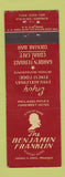 Matchbook Cover - Benjamin Franklin Hotel Philadelphia PA