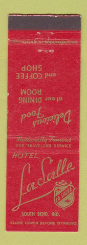 Matchbook Cover - Hotel LaSalle South Bend IN