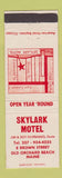 Matchbook Cover - Skylark Motel Old Orchard Beach ME WORN BACK
