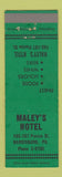 Matchbook Cover - Maley's Hotel Harrisburg PA WEAR