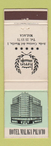 Matchbook Cover - Hotel Malaga Palacio Spain