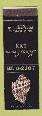 Matchbook Cover - Kings Crown Inn West Lafayette IN