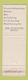 Matchbook Cover - Kings Crown Inn West Lafayette IN