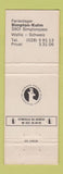 Matchbook Cover - Hotel Simplon Blick Simplon Passhohe Switzerland