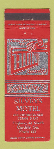 Matchbook Cover - Silveys Motel Cordele GA