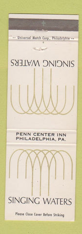 Matchbook Cover - Singing Waters Penn Center Inn Philadelphia PA