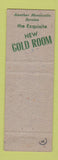 Matchbook Cover - Hotel Monticello Longview WA