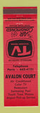 Matchbook Cover - Avalon Court Motel