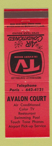 Matchbook Cover - Avalon Court Motel