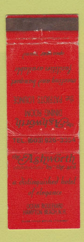 Matchbook Cover - Ashworth by the Sea Hotel Hampton Beach NH WEAR