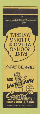 Matchbook Cover - Capitol Lumber Indianapolis IN