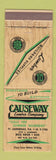 Matchbook Cover - Causeway Lumber Boca Raton FL Fort Lauderdale