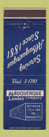 Matchbook Cover - Albuquerque Lumber Company NM
