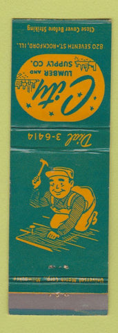 Matchbook Cover - City Lumber Supply Rockford IL