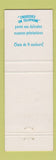 Matchbook Cover - Bell Telephone Canada QC