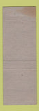 Matchbook Cover - Park Hotel Huntleah Room Warren OH