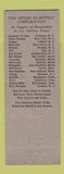 Matchbook Cover - Abraham Lincoln Hotel Reading PA