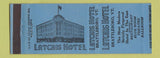 Matchbook Cover - Latchis Hotel Brattleboro VT