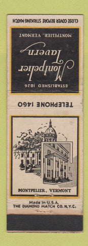 Matchbook Cover - Montpelier Tavern VT