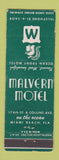Matchbook Cover - Malvern Motel Miami Beach FL WEAR