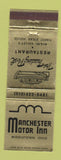 Matchbook Cover - Manchester Motor Inn Middletown OH