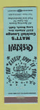 Matchbook Cover - Matt's Cocktail Lounge Long Beach CA girlie mermaid