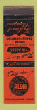 Matchbook Cover - Alger Trucking