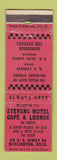 Matchbook Cover - Stevens Motel Cafe Lounge Burlington Colorado WORN