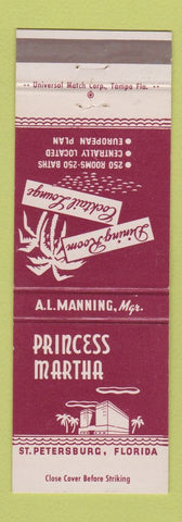 Matchbook Cover - Princess Martha Restaurant St Petersburg FL