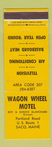 Matchbook Cover - Wagon Wheel Motel Saco ME