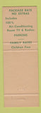 Matchbook Cover - Kentuckian Hotel Lexington Room Lexington KY
