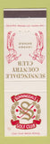 Matchbook Cover - Sunningdale Country Club London ON