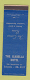 Matchbook Cover - Isabella Hotel Toronto ON