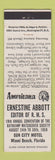 Matchbook Cover - RMS Abbott Editor Miami Beach FL Perkins Americana WHITE