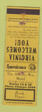 Matchbook Cover - Brandy Way Motel Brandy VA Perkins Americana YELLOW WEAR