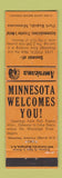 Matchbook Cover - Traveler's Motel Park Rapids MN Perkins Americana ORANGE