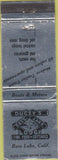 Matchbook Cover - Ducey's Bass Lake Lodge CA