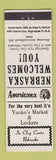 Matchbook Cover - Yunko's Market Clay Center NE Perkins Americana WHITE