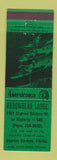 Matchbook Cover - Arrowhead Lodge Cypress Gardens FL Perkins Americana GREEN